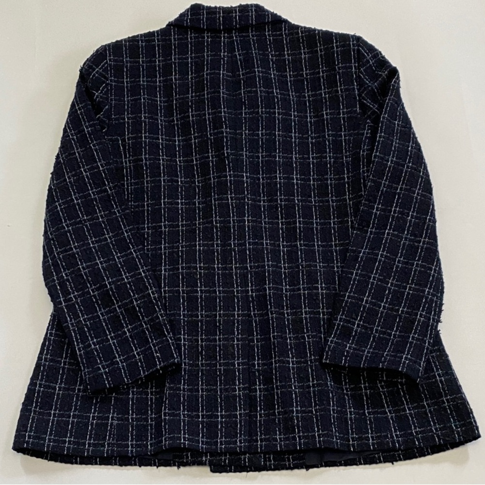 Ann Taylor Navy Plaid Blazer - Picture 9 of 10
